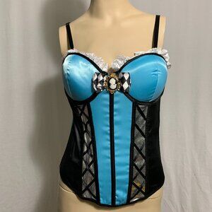 Storybook Corset Alice In Wonderland Cosplay Costume Halloween Size Womens S/M